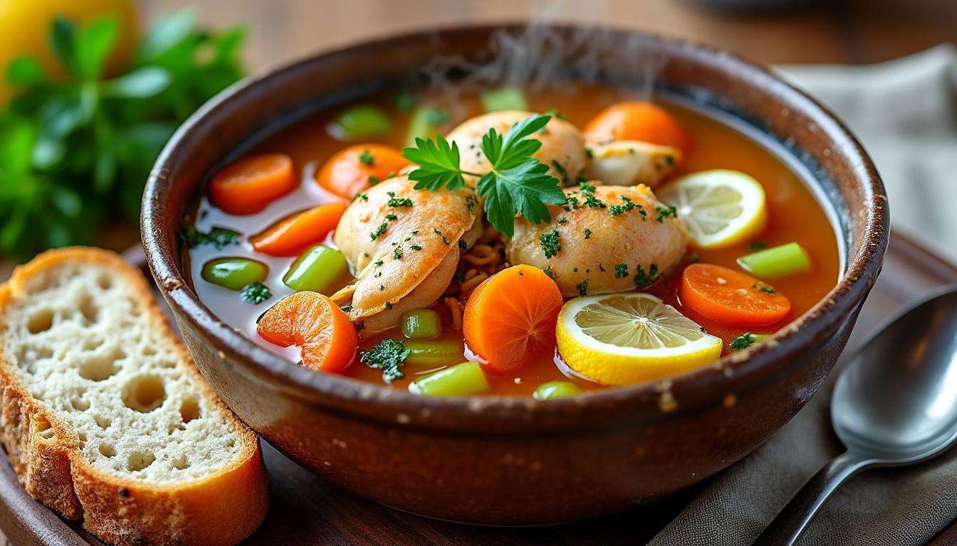 découvrez notre recette rapide et simple pour préparer une délicieuse soupe de cranquettes en un rien de temps. idéal pour un repas réconfortant, cette soupe savoureuse allie des ingrédients frais et des astuces pratiques pour régaler toute la famille.