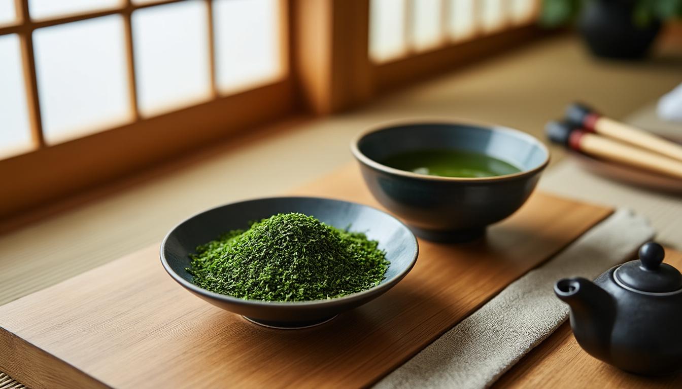 explorez notre sélection exquise de thés verts japonais finement moulus, conçus pour séduire vos sens et éveiller vos papilles à de nouvelles saveurs uniques.