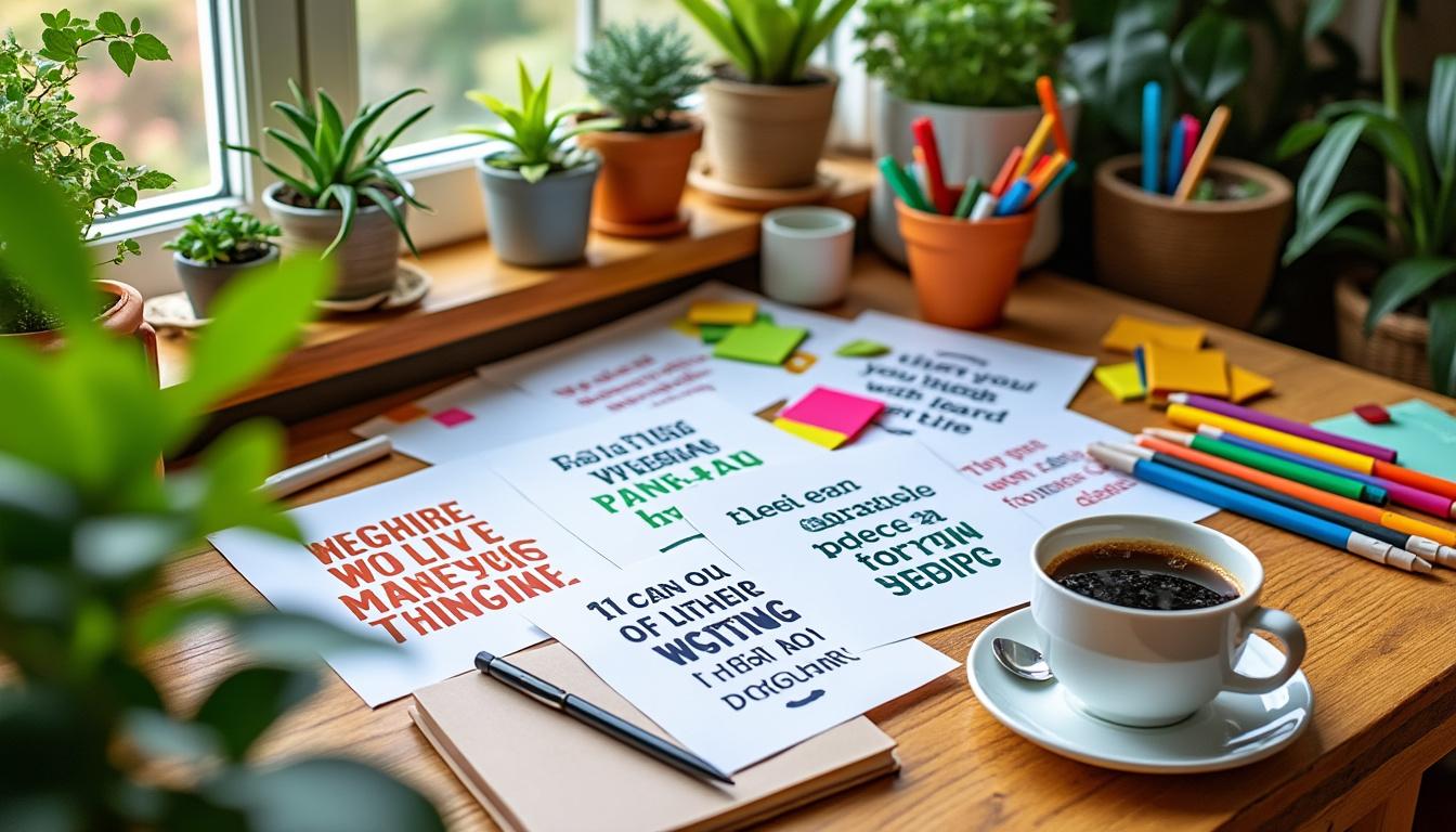 découvrez comment sélectionner des phrases positives à imprimer pour inspirer et motiver vos proches au quotidien.