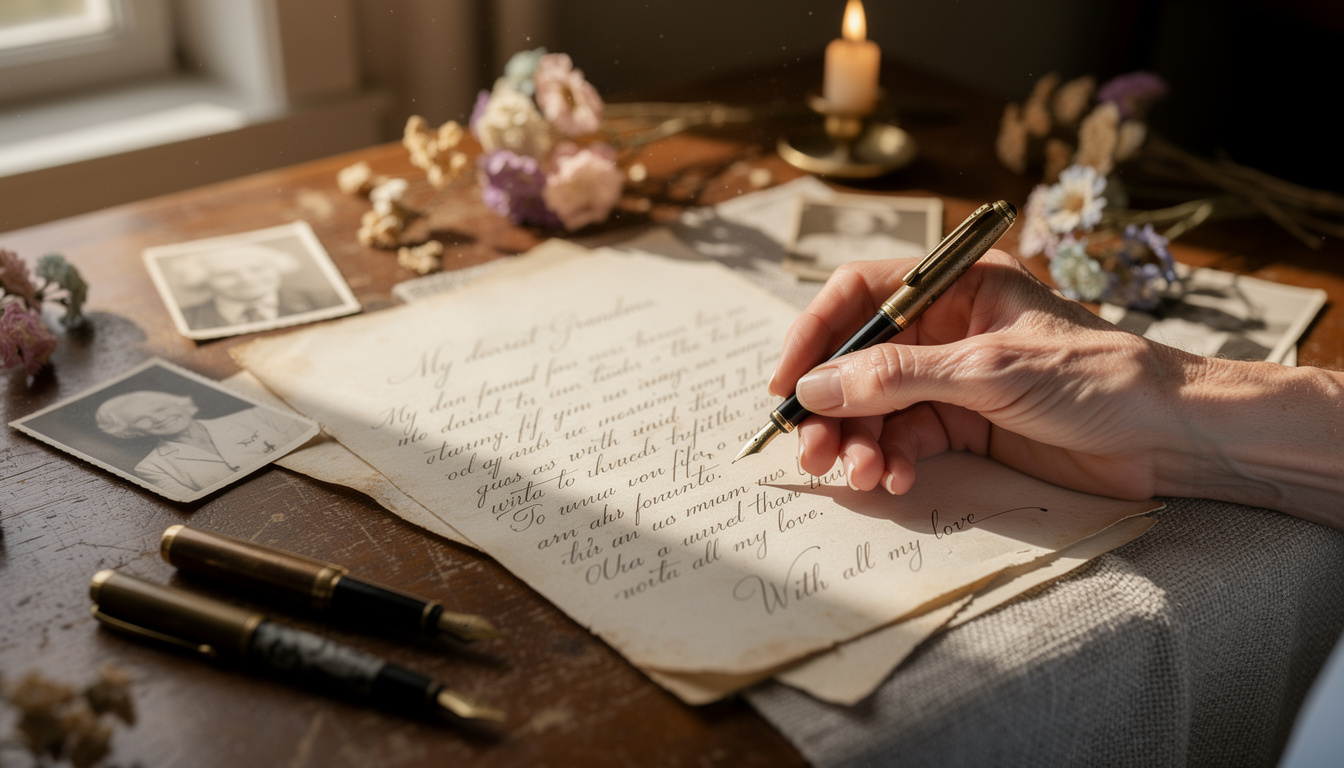 découvrez des idées créatives pour rédiger une lettre d'adieu touchante et pleine d'amour à votre mamie, afin de rendre hommage à sa mémoire avec émotion et sincérité.