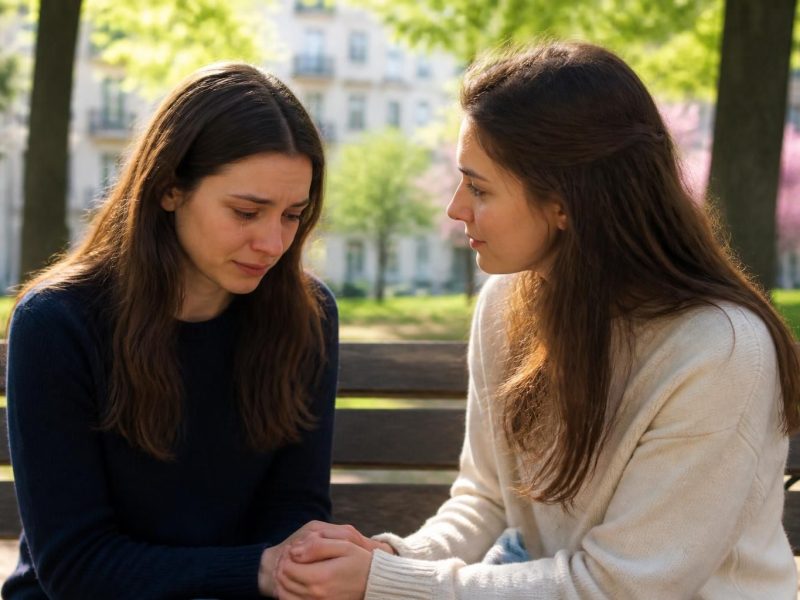 découvrez comment formuler avec délicatesse une phrase pour consoler une amie triste et lui apporter soutien et réconfort.