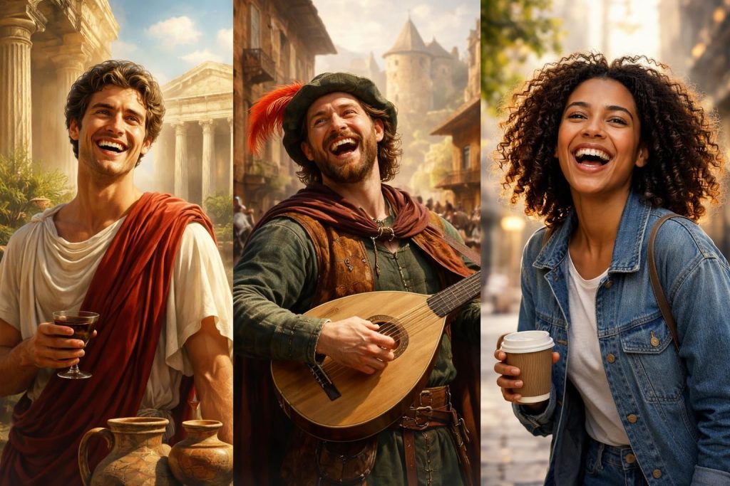 découvrez l'évolution historique et les diverses définitions du terme « gélotophile » à travers les âges, explorant ses multiples facettes.