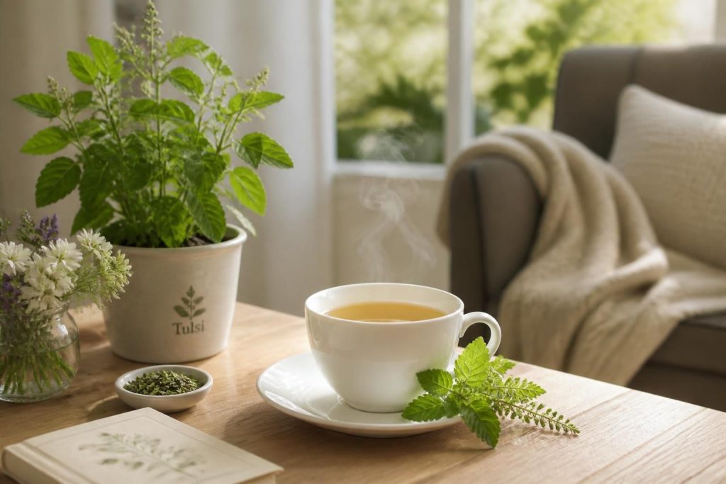 découvrez les bienfaits de la tisane au tulsi, une infusion naturelle pour un moment de détente et de bien-être au quotidien.
