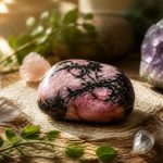 découvrez les vertus spirituelles de la rhodonite dans ce guide pour débutants en lithothérapie et apprenez à utiliser cette pierre pour harmoniser vos émotions.